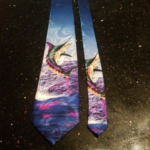 Steven Harris Handmade Marlin Fish tie